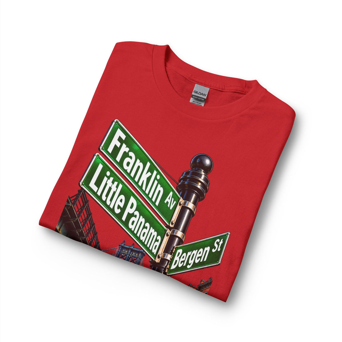 Brooklyn Street Sign Long Sleeve Tee — Franklin Ave Little Panama Bergen St Graphic