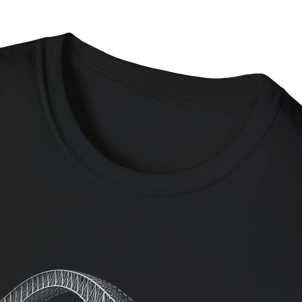 Bridge of The Americas  T-Shirt — Vintage Black & White Cityscape Tee