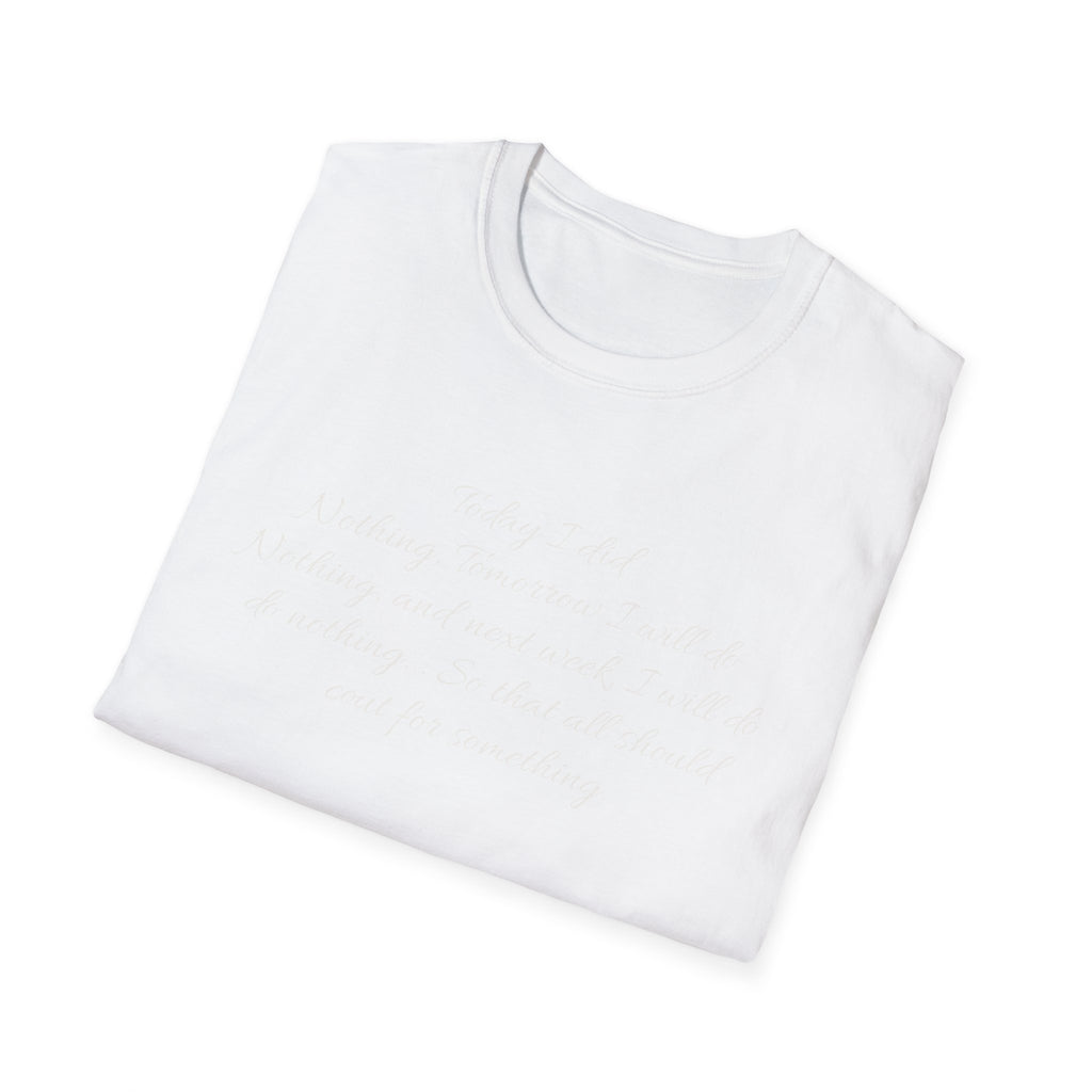 Classic Nothing T-Shirt — Plain Crewneck Tee