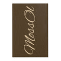 Personalized Script Area Rug — Custom Name Welcome Mat (Brown & Beige)