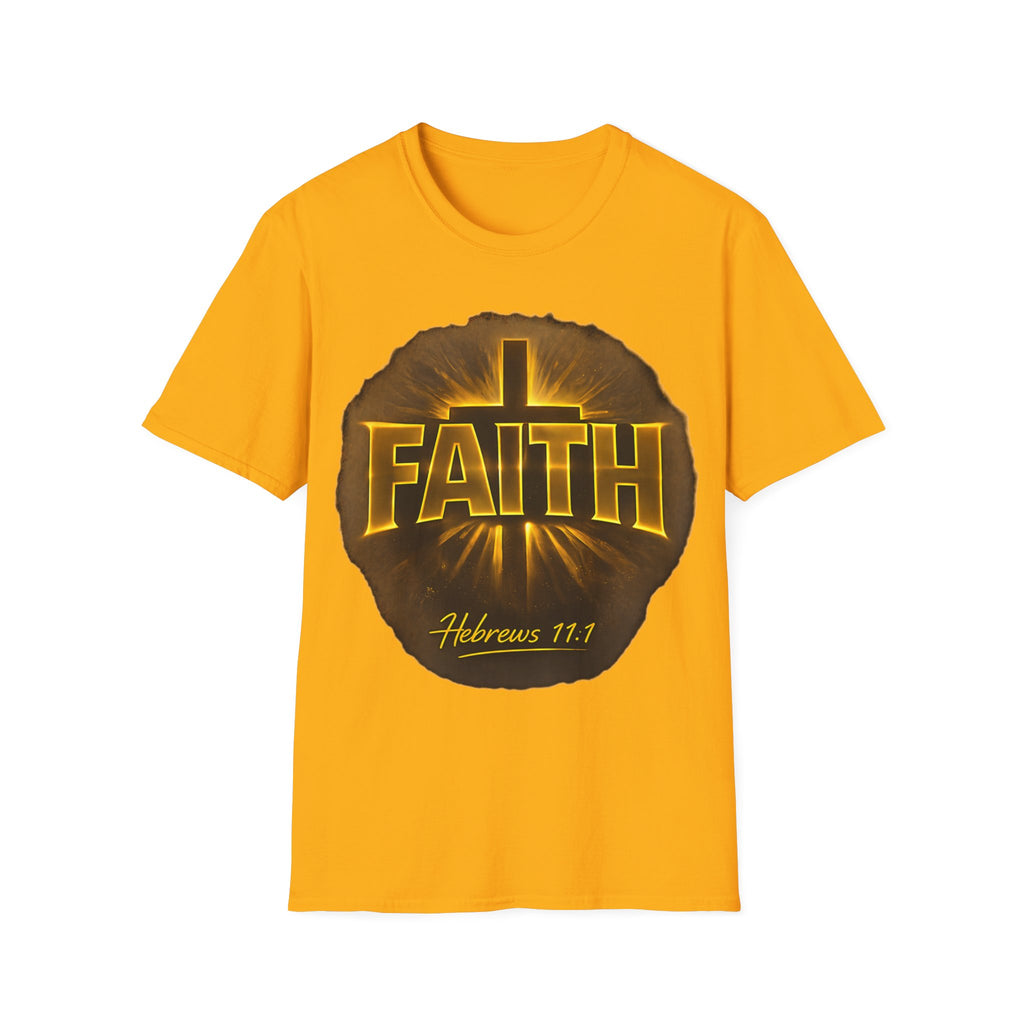 Faith Cross T‑Shirt – Hebrews 11:1 Inspirational Christian Tee