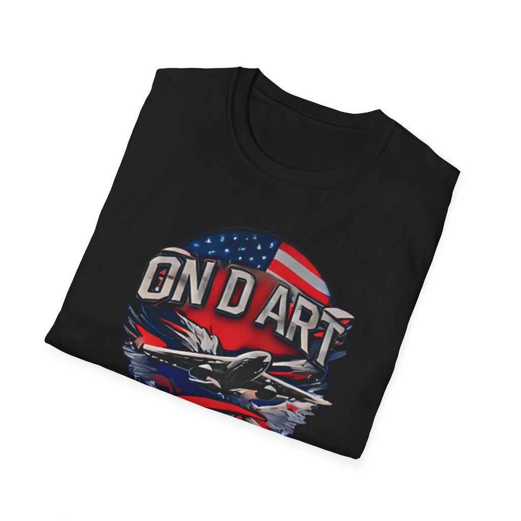 On D'Art Fly T-Shirt — Patriotic Eagle Graphic Tee