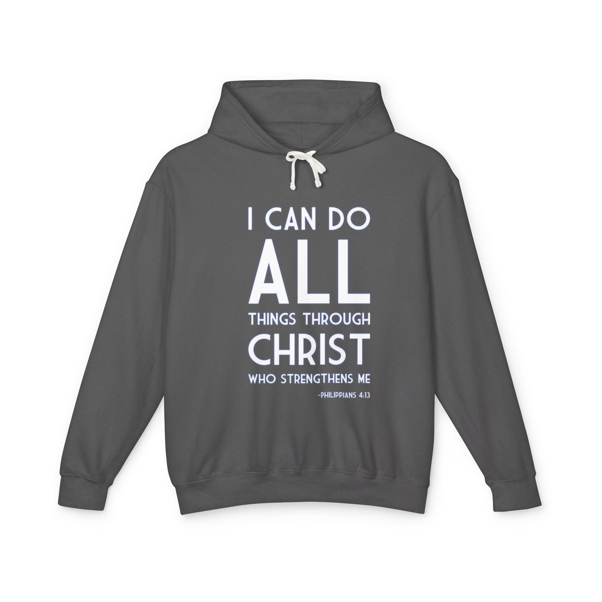 Phil 4:13 Unisex Lightweight Hooded Sweatshirt