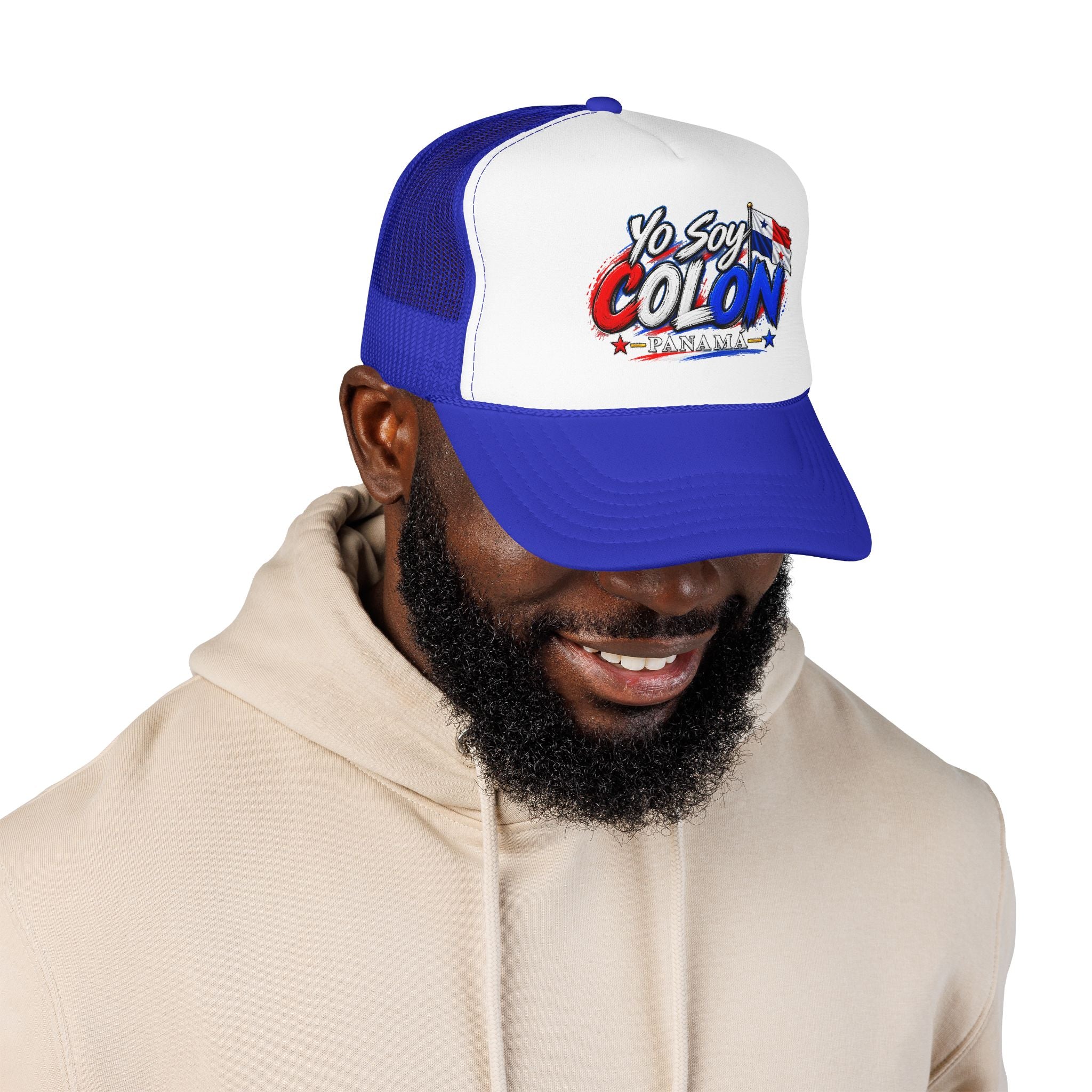 Yo Soy Colón Panama Foam Trucker Hat — Panamanian Pride Mesh Cap