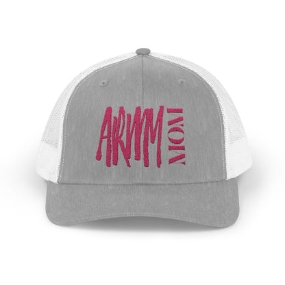 Army Mom Stylish Snapback Trucker Cap – Bold ‘ARMY NOW’ Design, Perfect for Fans