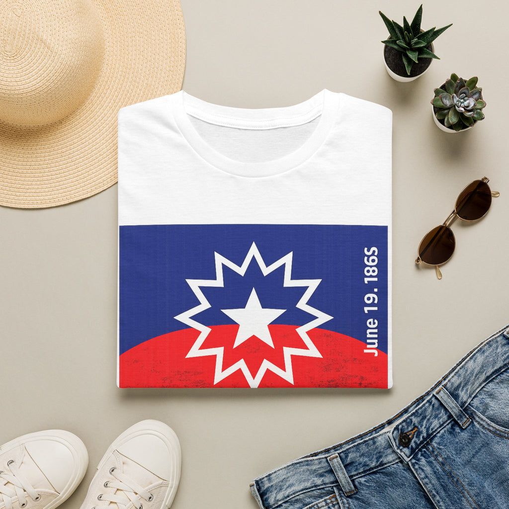 Juneteenth Celebration T-Shirt — Juneteenth Flag Design (June 19, 1865)
