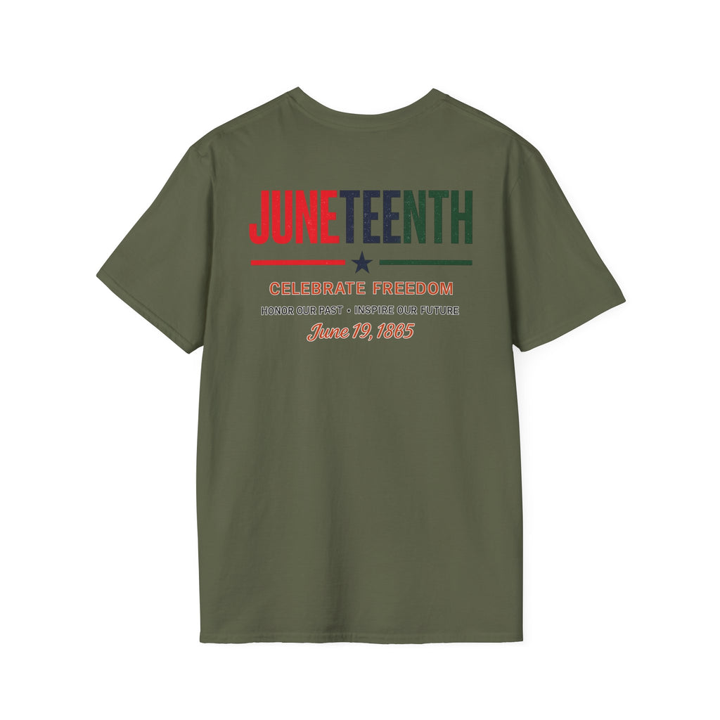 Juneteenth Celebration T-Shirt — Juneteenth Flag Design (June 19, 1865)