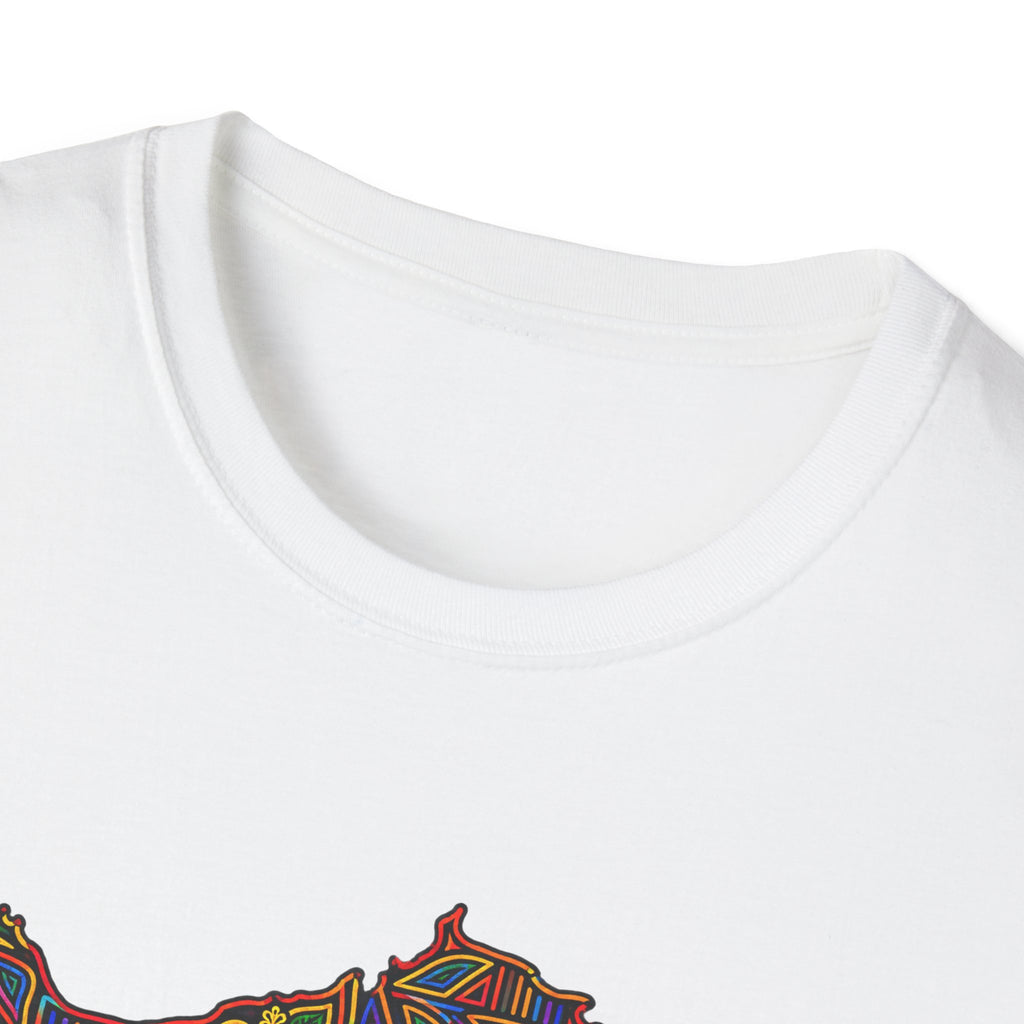 Panama Map T-Shirt — Colorful Mosaic Isthmus Map Tee