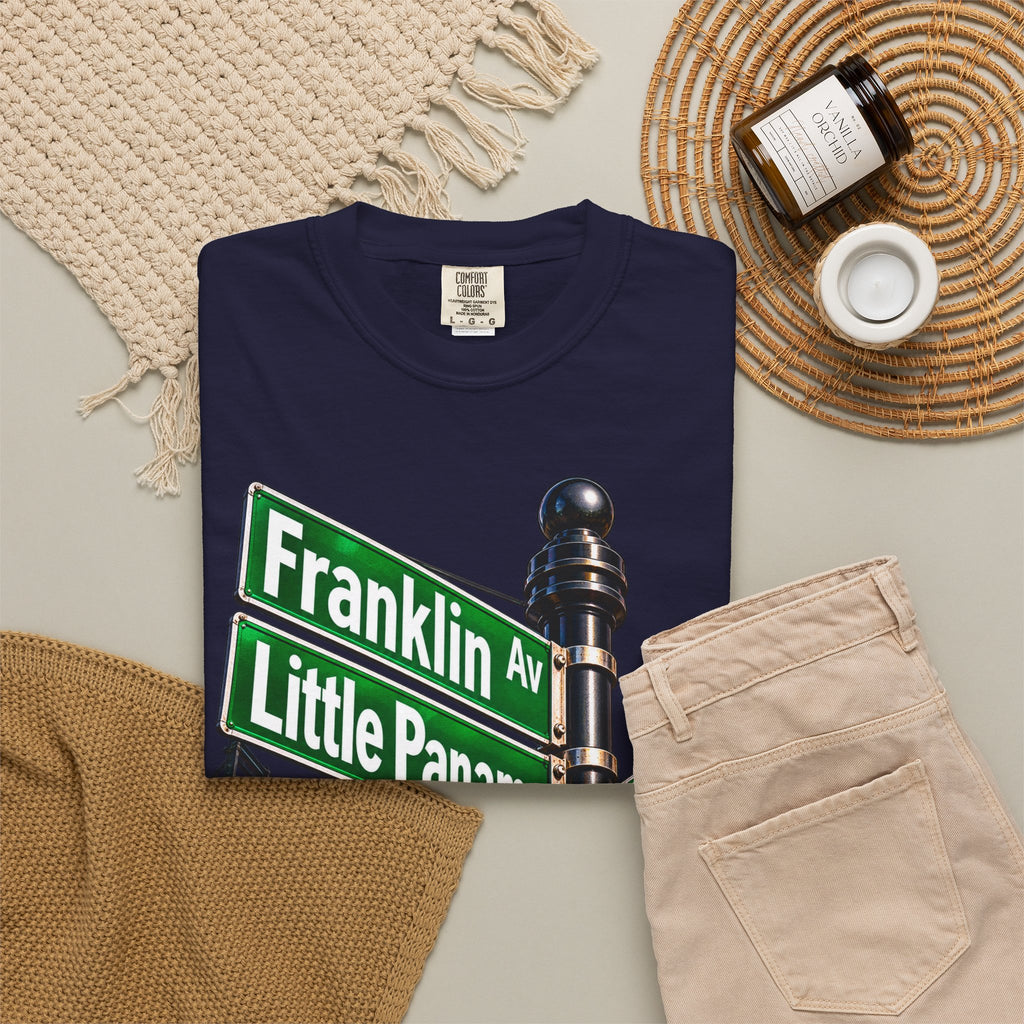 Brooklyn Street Sign T-Shirt — Franklin Ave & Bergen St Little Panama Graphic Tee