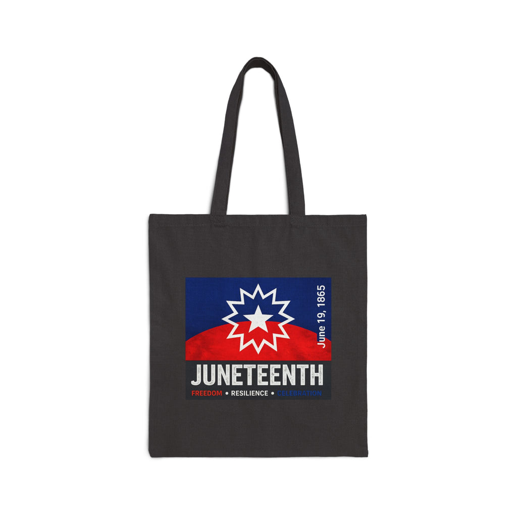 Juneteenth Tote Bag — Celebrate Freedom Cotton Canvas Tote