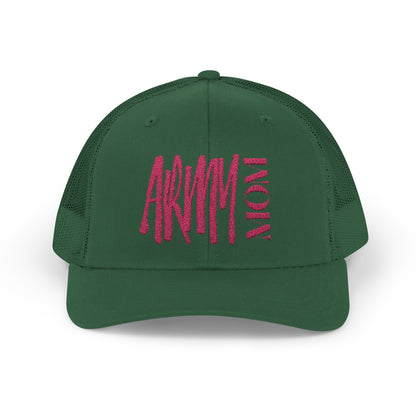 Army Mom Stylish Snapback Trucker Cap – Bold ‘ARMY NOW’ Design, Perfect for Fans