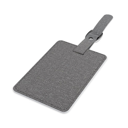 Personalized Saffiano Polyester Luggage Tag - Stylish Travel Accessory with Custom Initials