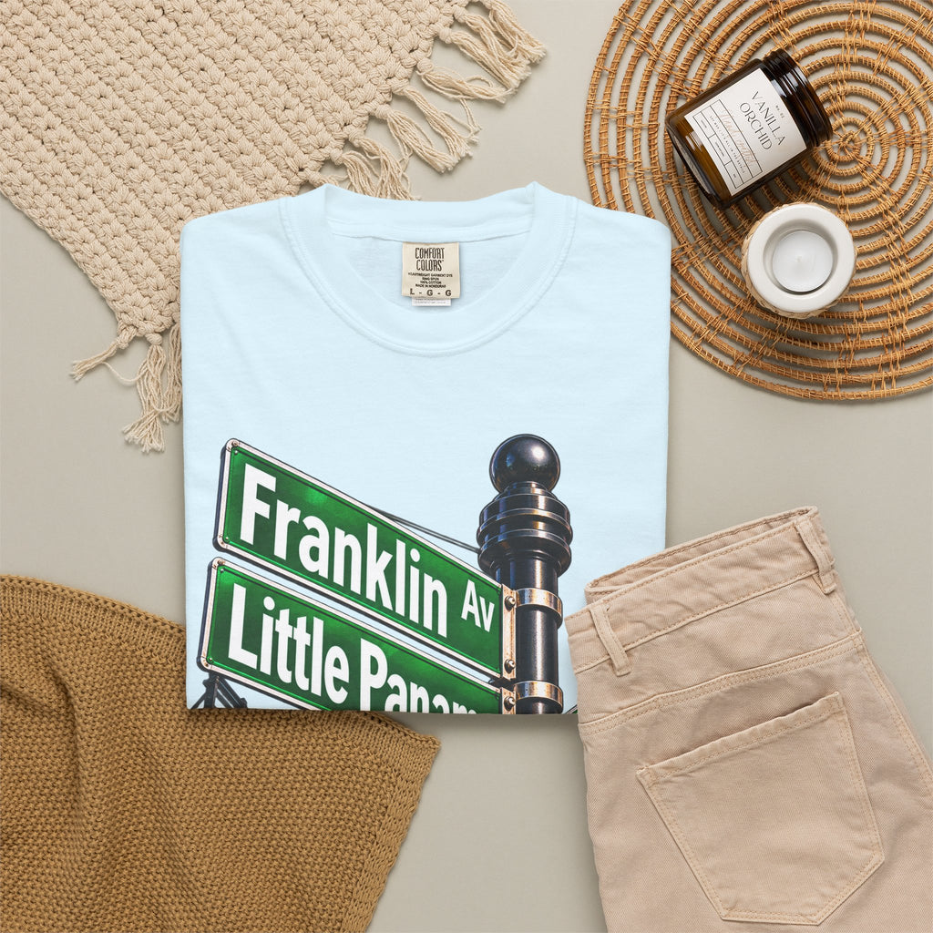 Brooklyn Street Sign T-Shirt — Franklin Ave & Bergen St Little Panama Graphic Tee