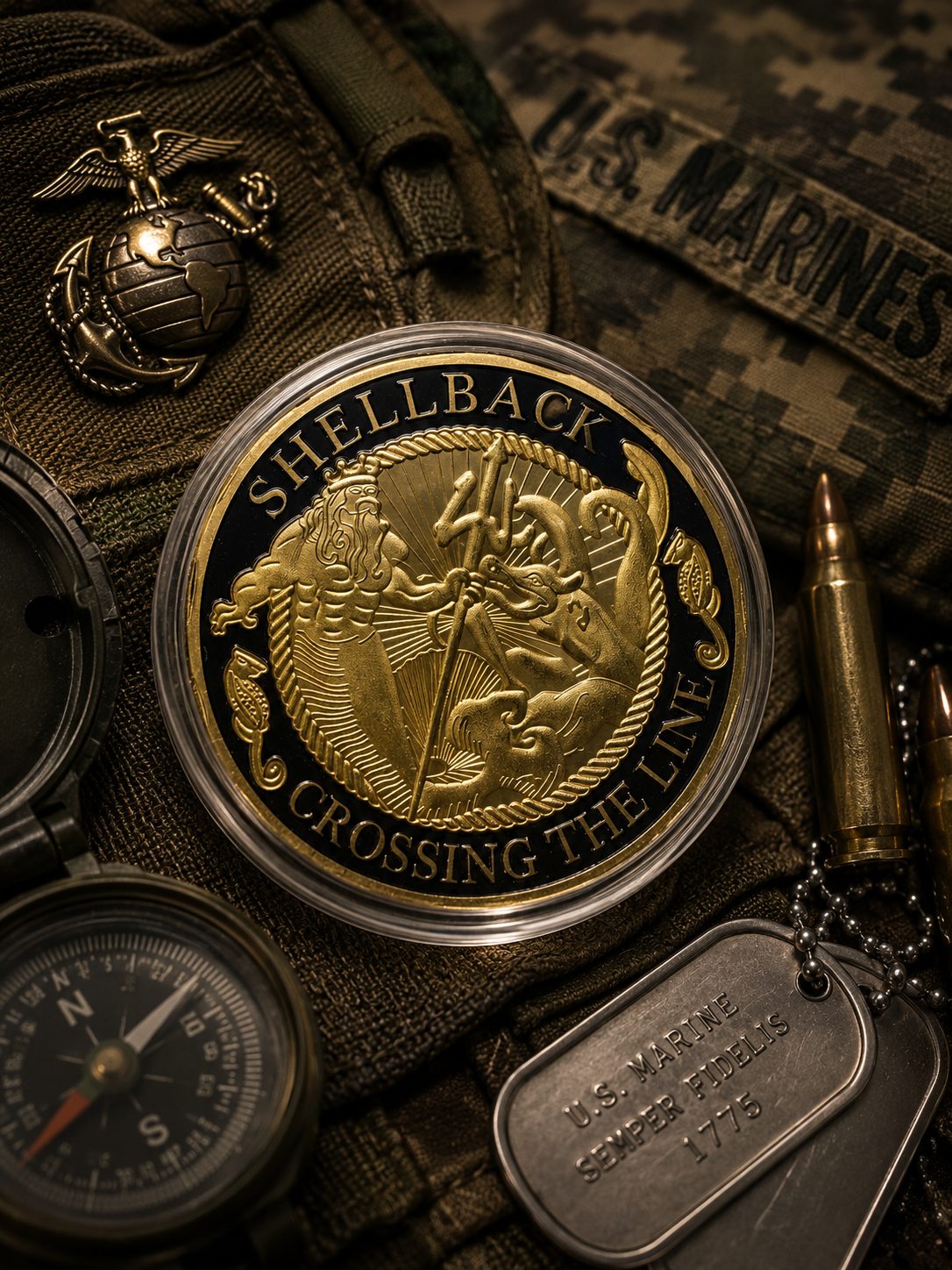 USN Shellback Coin