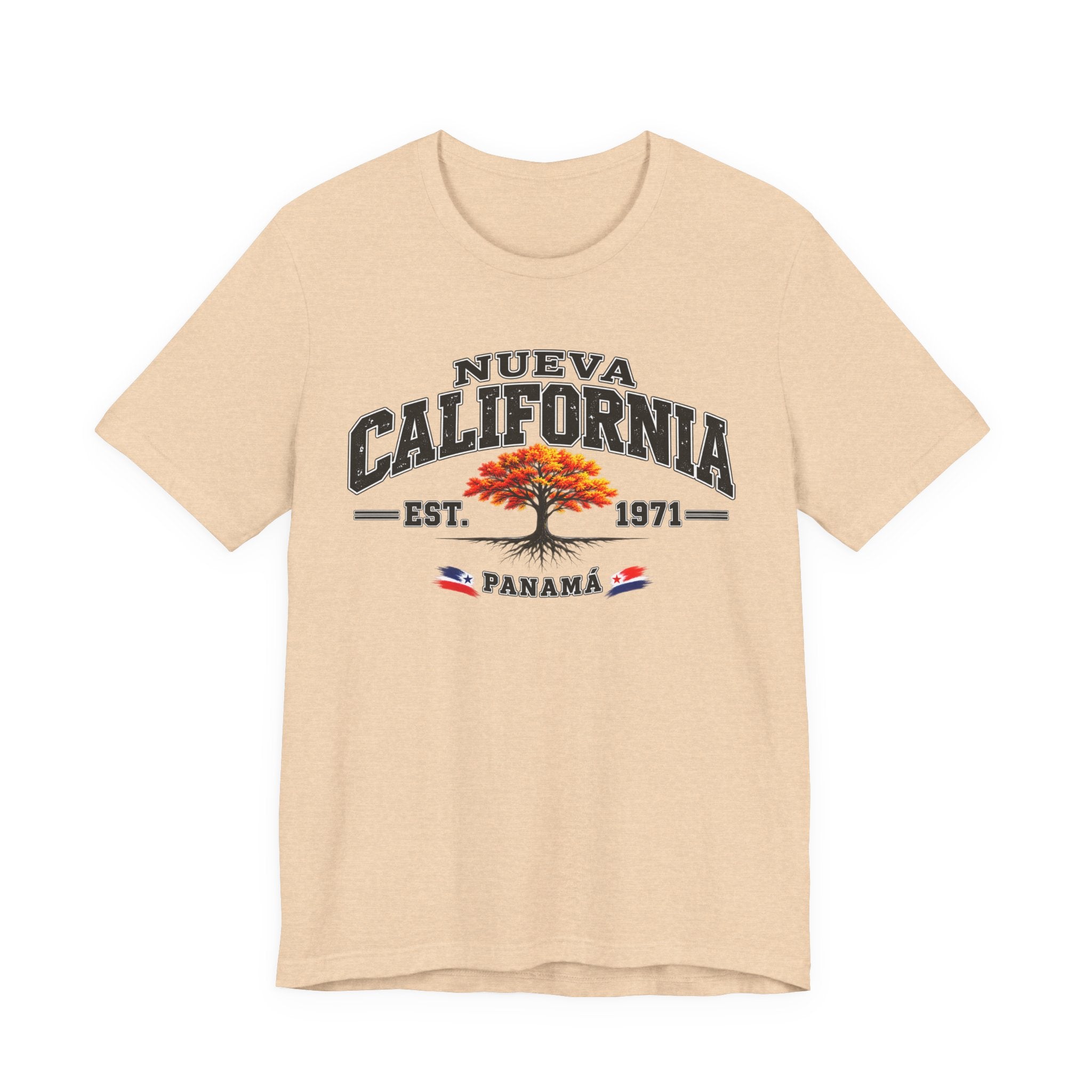 Nueva California Panama Tee – Retro 'Est. 1971' Vintage Tree T-Shirt