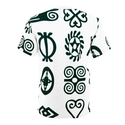 Abstract Design Unisex Tee - Unique Cut & Sew Graphic T-Shirt