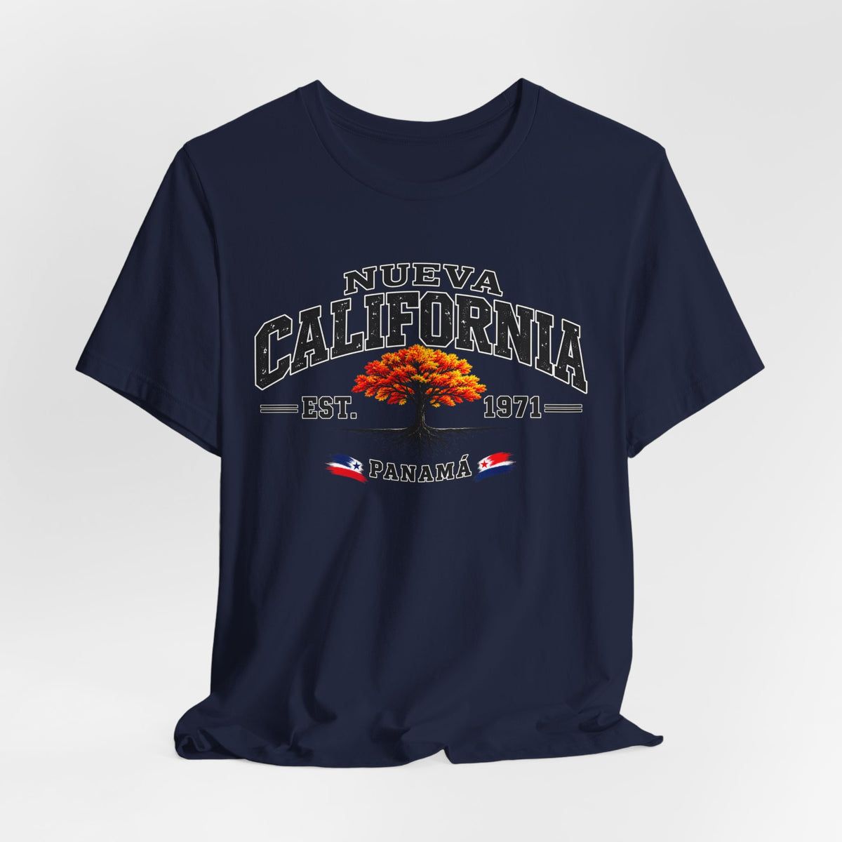 Nueva California Panama Tee – Retro 'Est. 1971' Vintage Tree T-Shirt