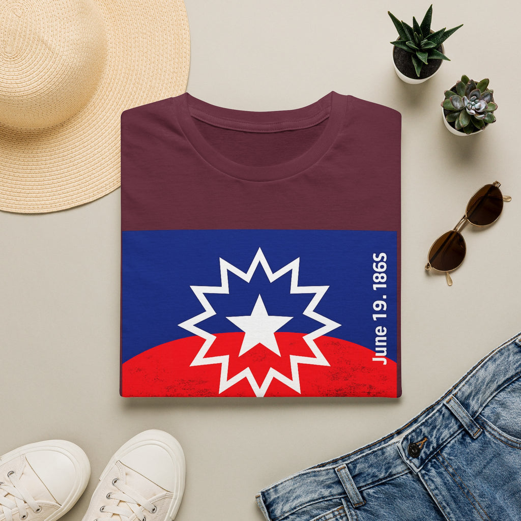 Juneteenth Celebration T-Shirt — Juneteenth Flag Design (June 19, 1865)