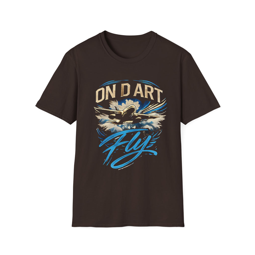 On D Art Fly Graphic T-Shirt — Vintage Eagle Flight Design