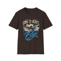 On D Art Fly Graphic T-Shirt — Vintage Eagle Flight Design