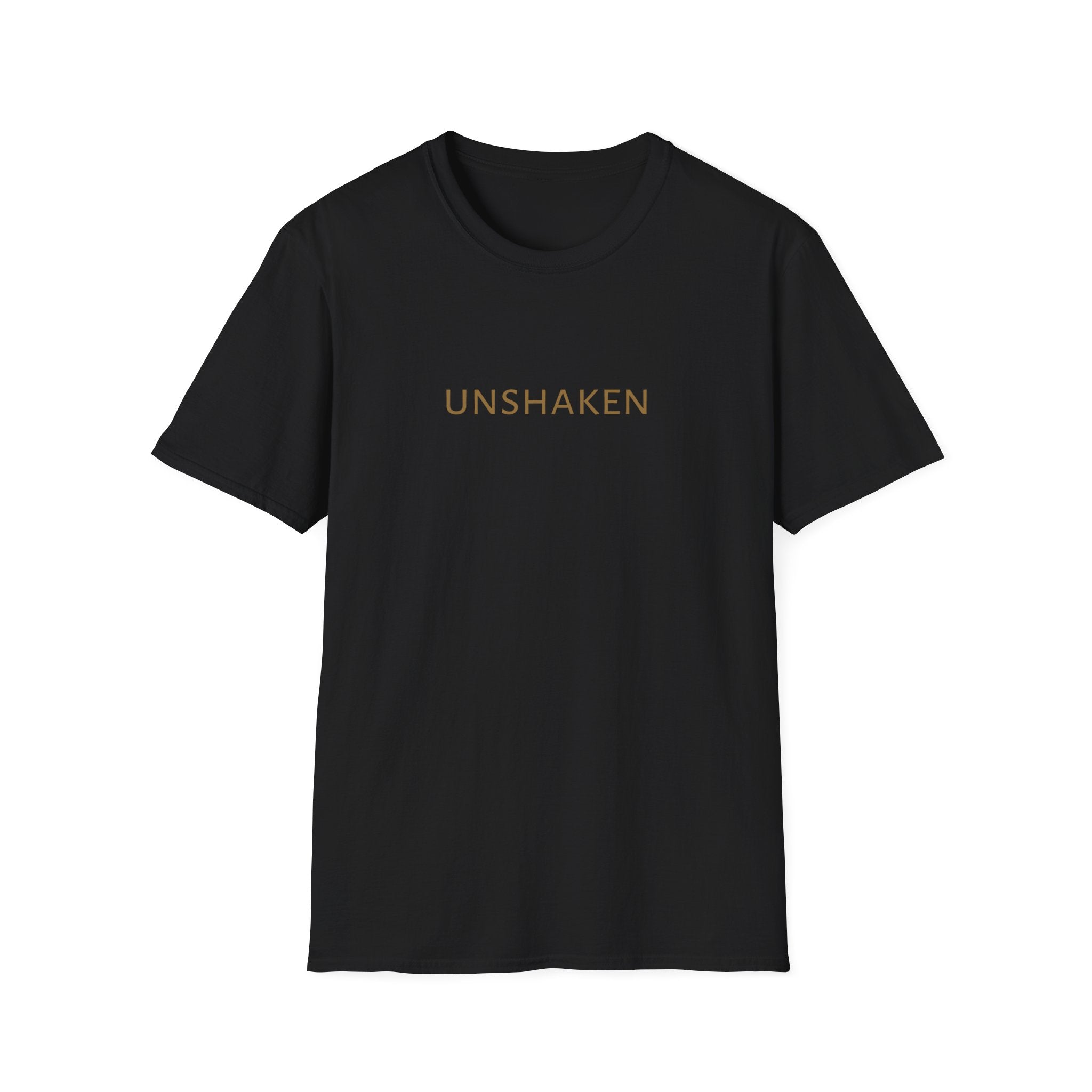 Unshaken T‑Shirt — Minimalist Inspirational Graphic Tee