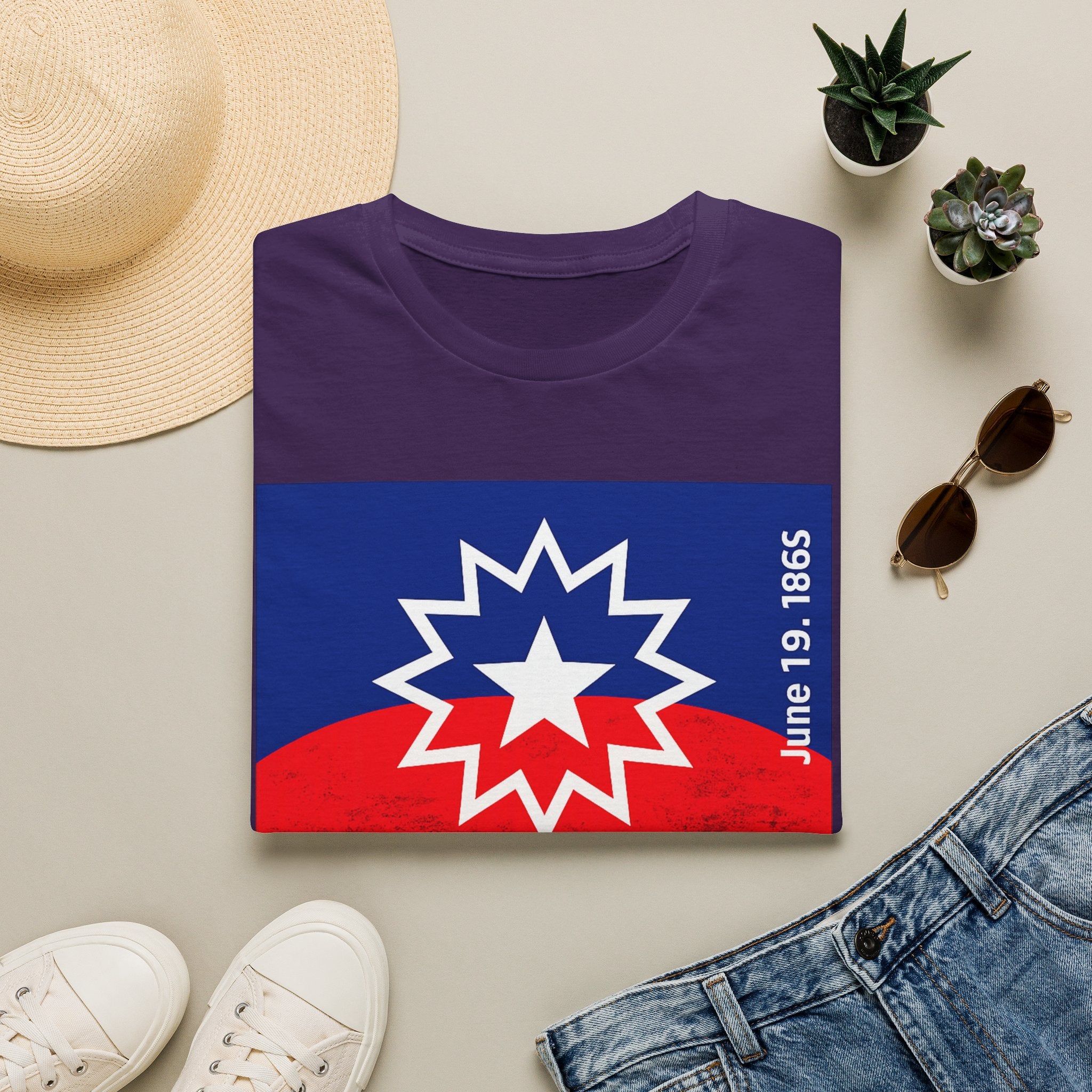 Juneteenth Celebration T-Shirt — Juneteenth Flag Design (June 19, 1865)