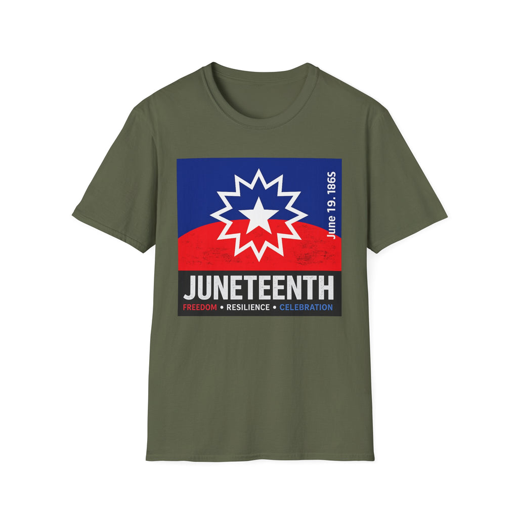Juneteenth Celebration T-Shirt — Juneteenth Flag Design (June 19, 1865)