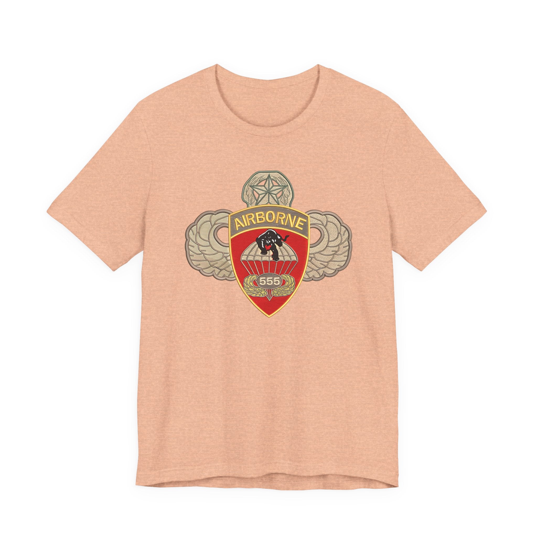 Airborne Spirit Unisex Tee, Military Appreciation Shirt, Casual Wear, Gift for Veterans, Patriotic T-Shirt
