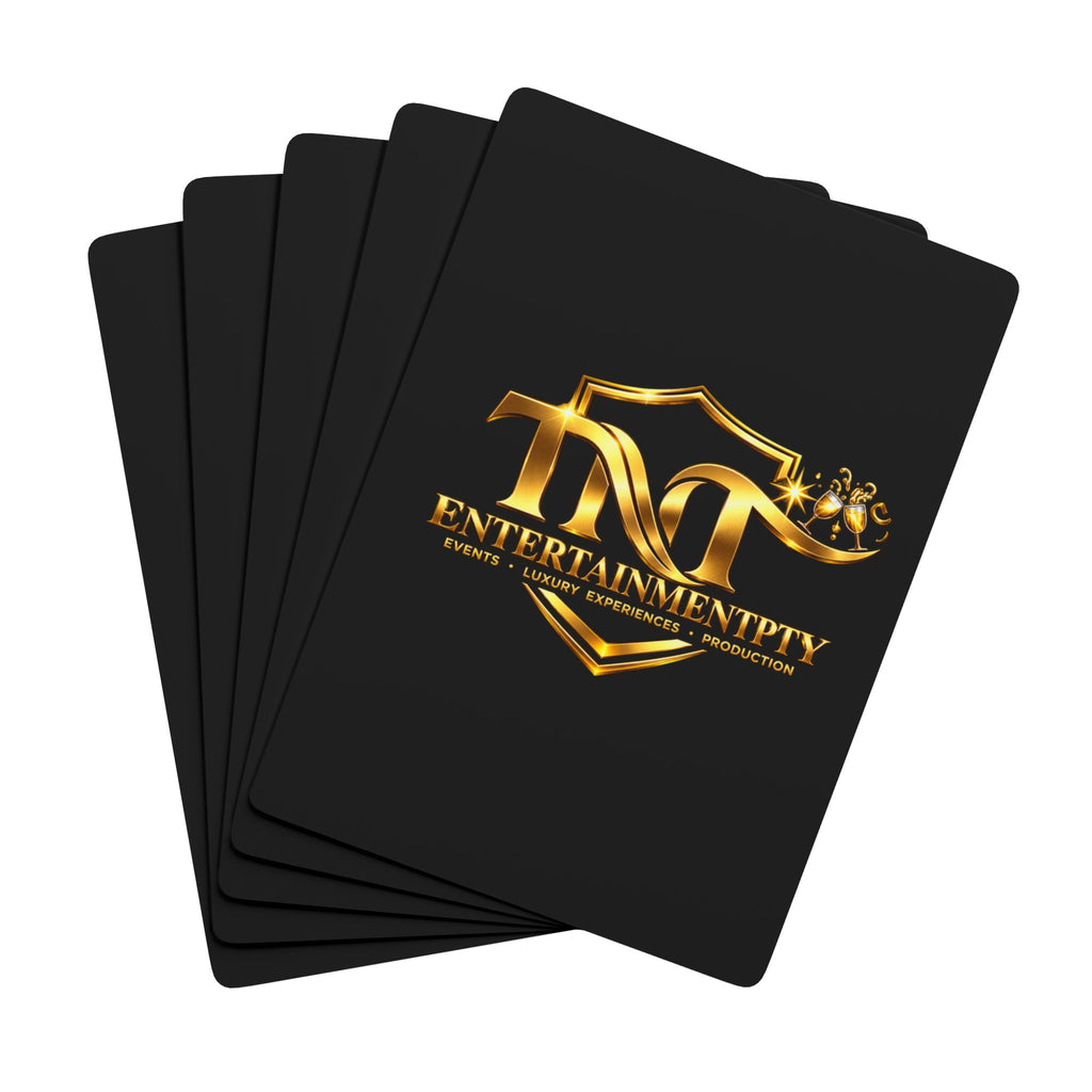 TNT Pty Poker Playing Cards — Custom Gold Logo Casino Deck (Ace of Spades Design)