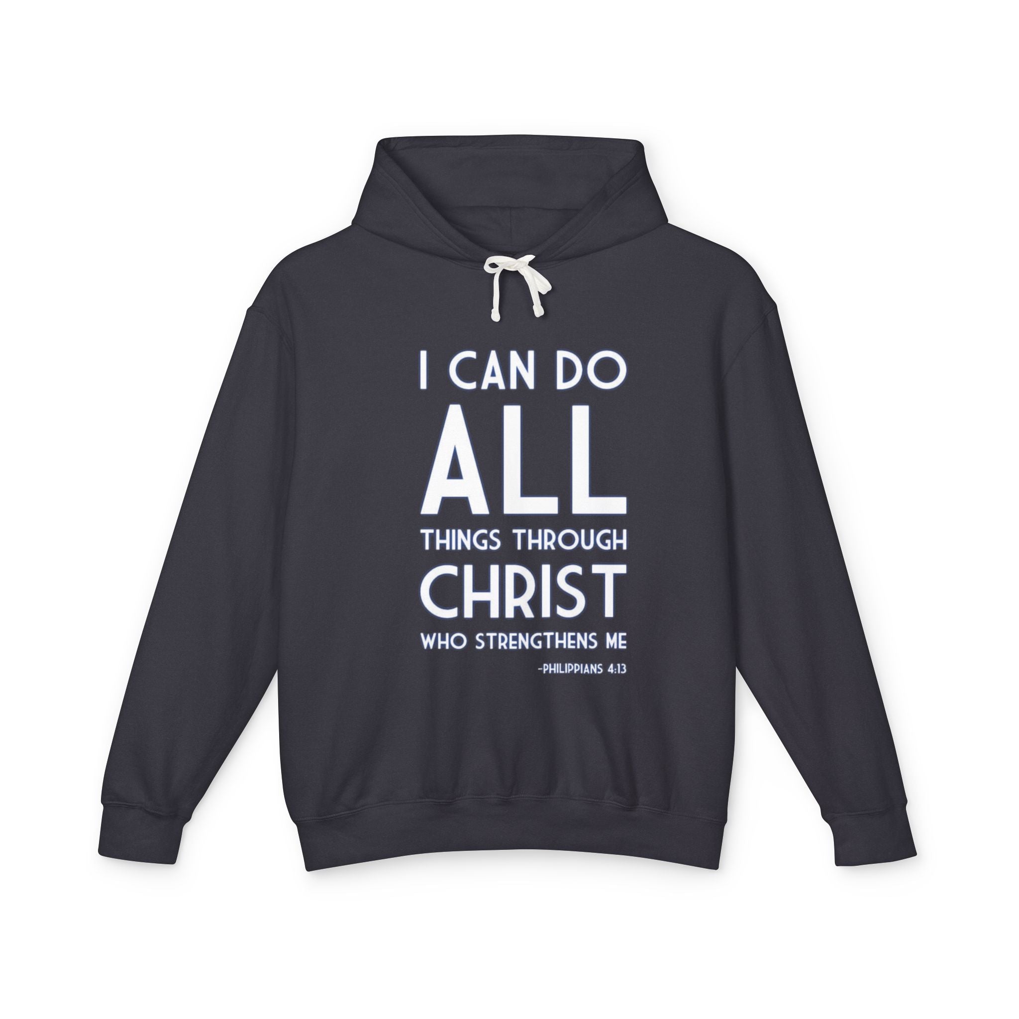Phil 4:13 Unisex Lightweight Hooded Sweatshirt