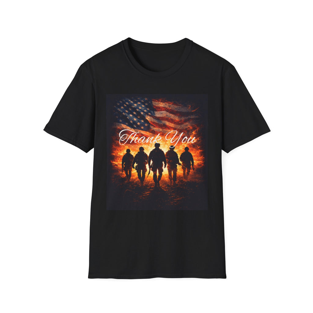 Soldiers  Thank You T-Shirt — American Flag Tribute