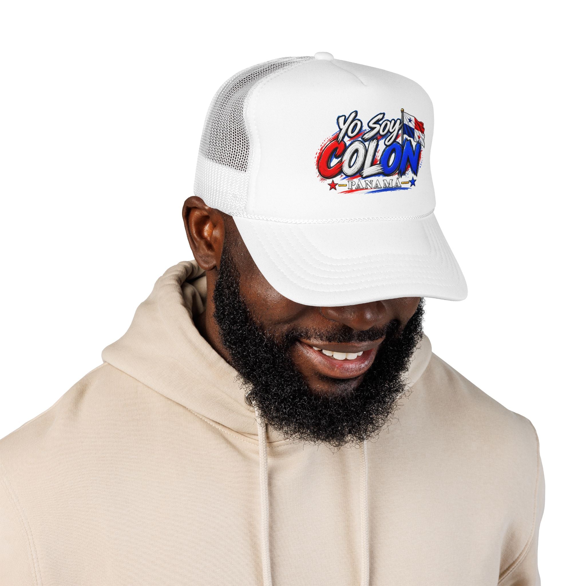 Yo Soy Colón Panama Foam Trucker Hat — Panamanian Pride Mesh Cap