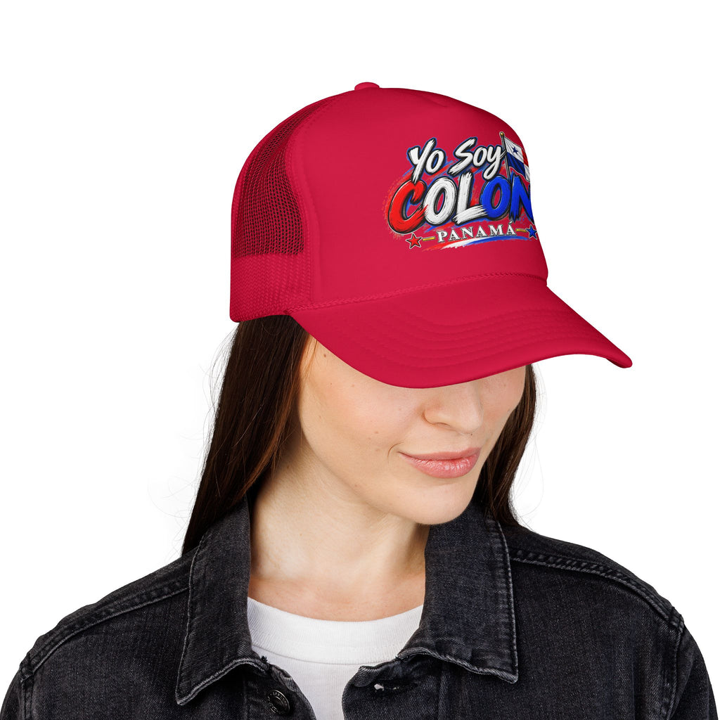 Yo Soy Colón Panama Foam Trucker Hat — Panamanian Pride Mesh Cap