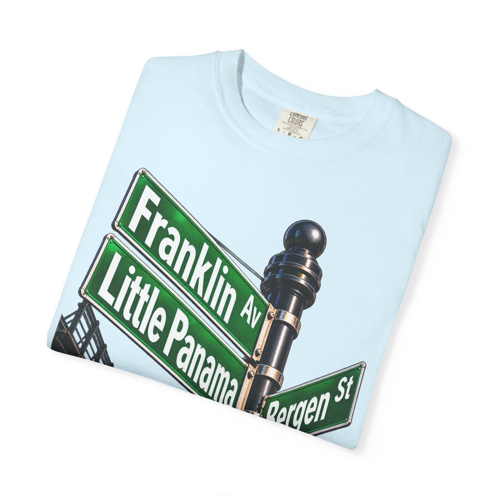 Brooklyn Street Sign T-Shirt — Franklin Ave & Bergen St Little Panama Graphic Tee