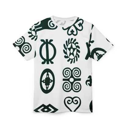 Abstract Design Unisex Tee - Unique Cut & Sew Graphic T-Shirt