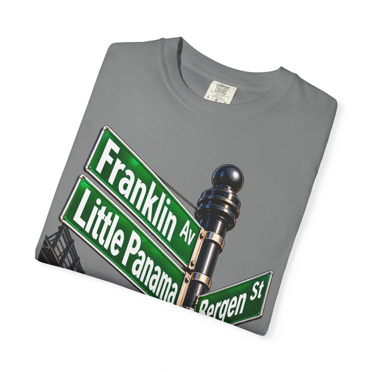 Brooklyn Street Sign T-Shirt — Franklin Ave & Bergen St Little Panama Graphic Tee