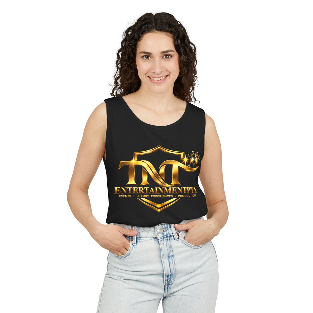 Entertainmentity Gold Logo Tank Top