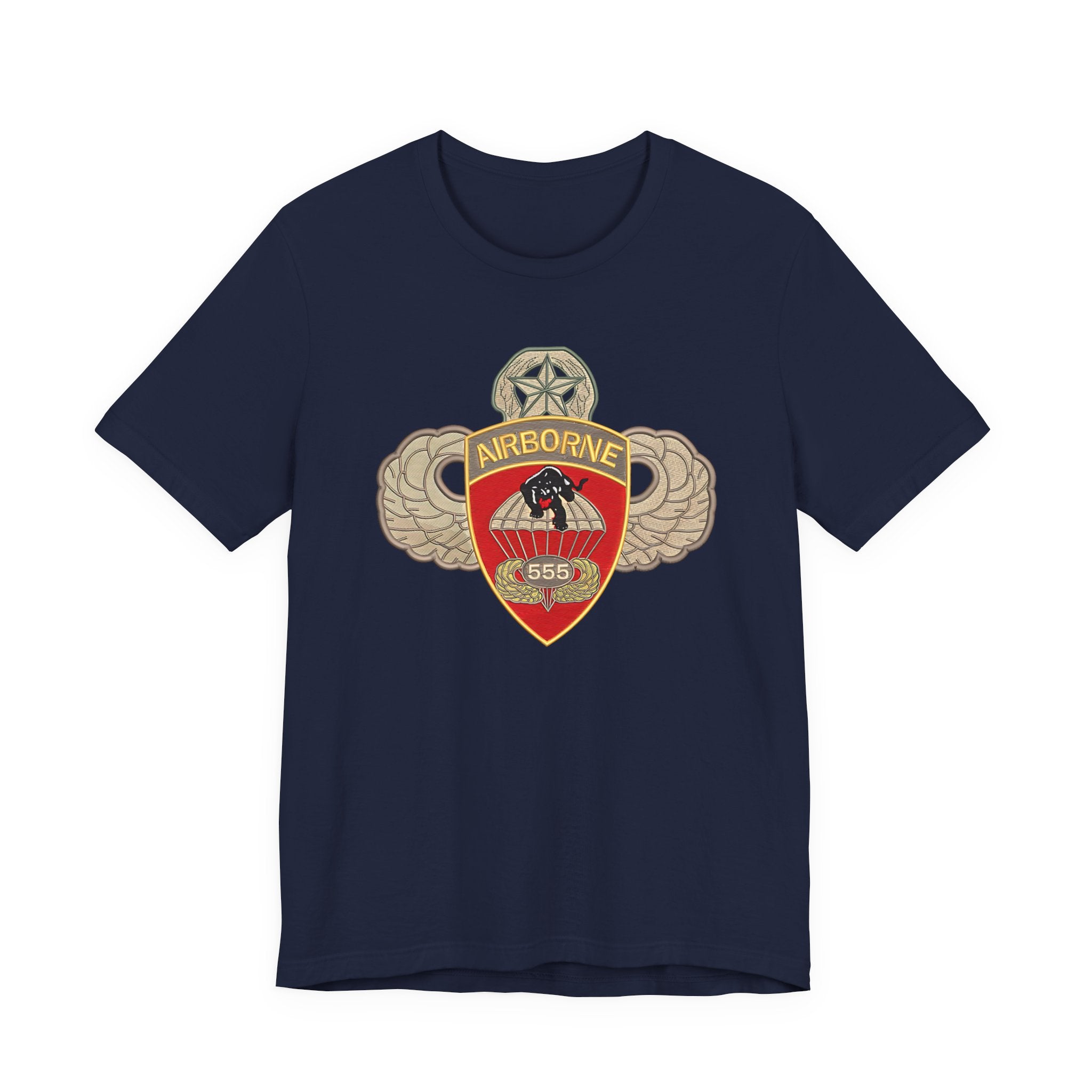 Airborne Spirit Unisex Tee, Military Appreciation Shirt, Casual Wear, Gift for Veterans, Patriotic T-Shirt