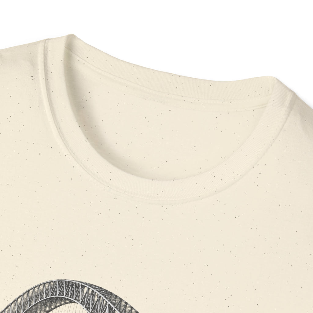 Bridge of The Americas  T-Shirt — Vintage Black & White Cityscape Tee