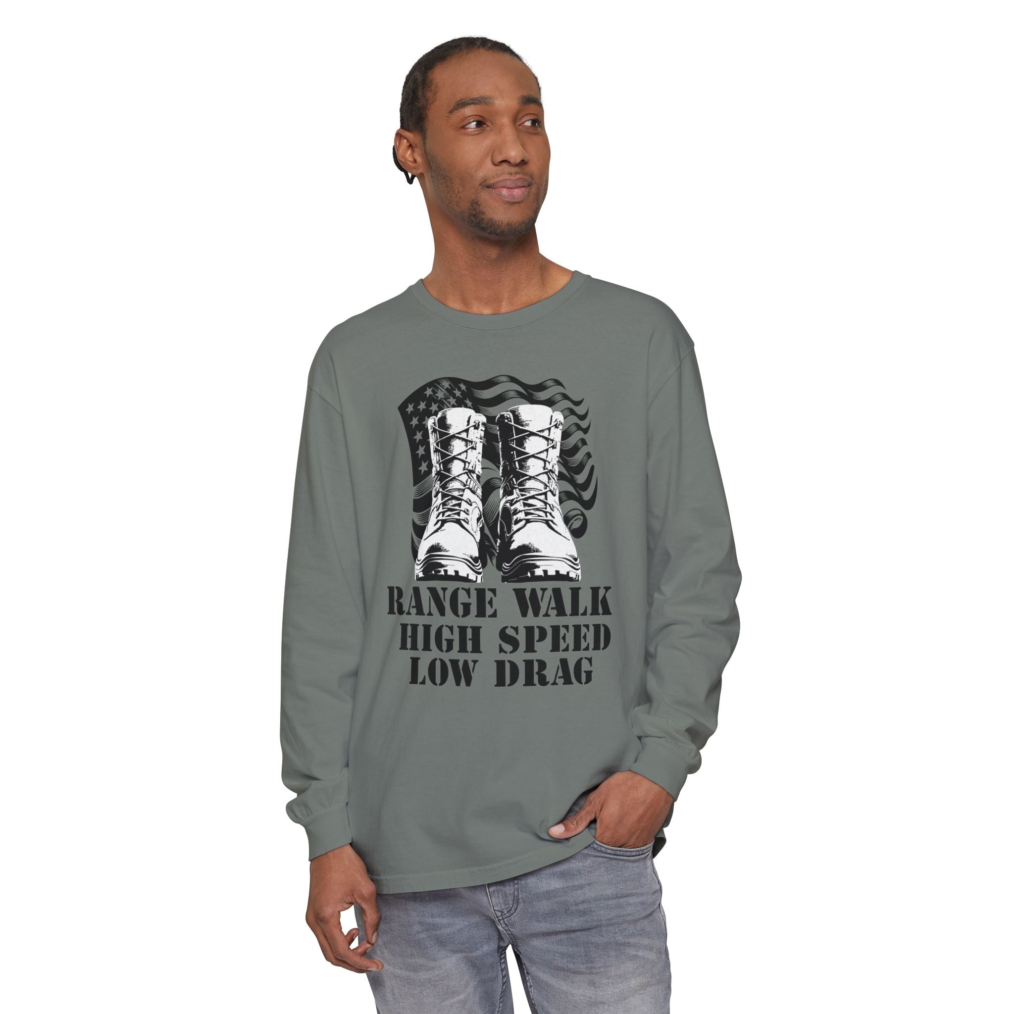 Unisex Garment-dyed Long Sleeve T-Shirt