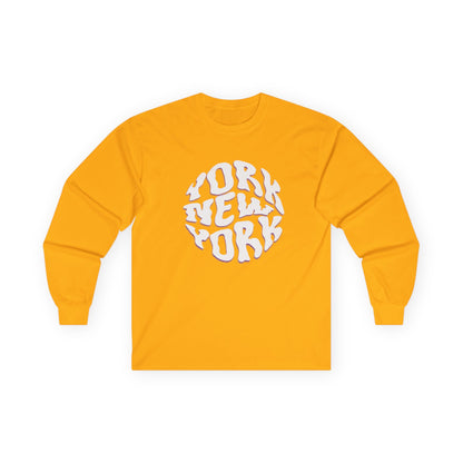 New York Long Sleeve Tee | Casual Summer Top, Gift for Beach Lovers, Vacation Souvenir, Unisex Tee, Summer Wear