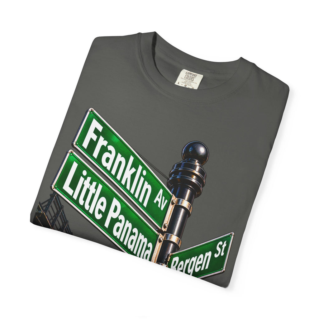 Brooklyn Street Sign T-Shirt — Franklin Ave & Bergen St Little Panama Graphic Tee