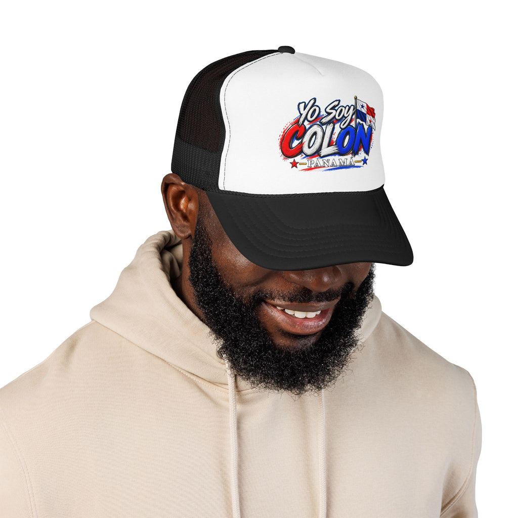 Yo Soy Colón Panama Foam Trucker Hat — Panamanian Pride Mesh Cap