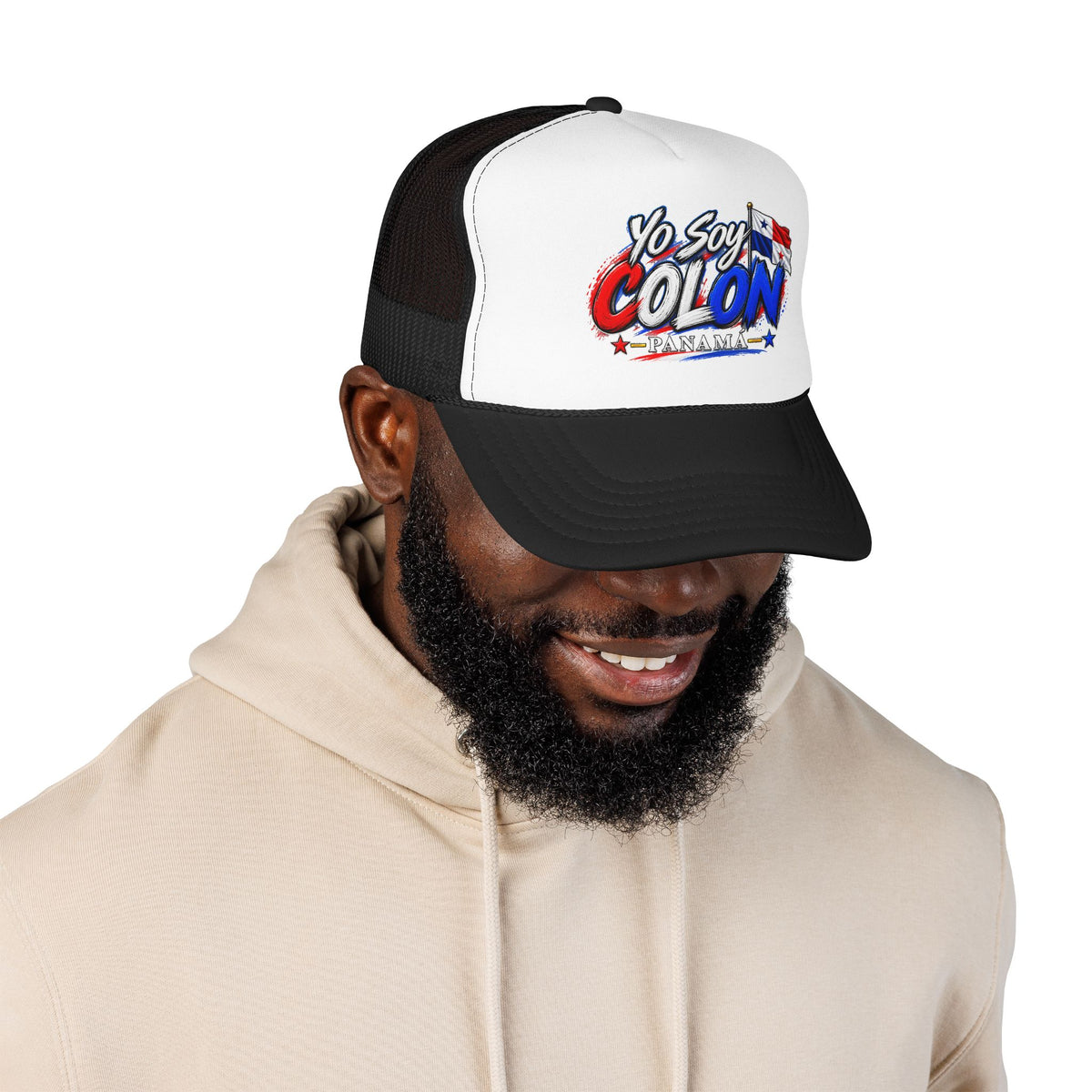 Yo Soy Colón Panama Foam Trucker Hat — Panamanian Pride Mesh Cap