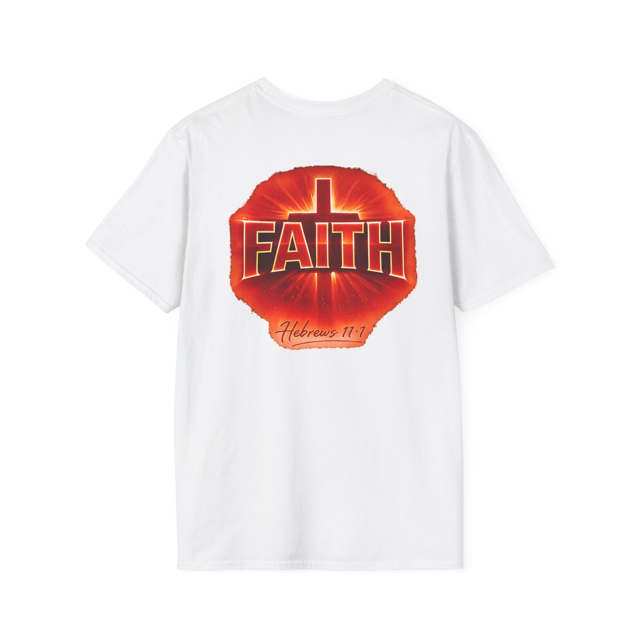 Faith Cross T-Shirt — Hebrews 11:1 Christian Tee