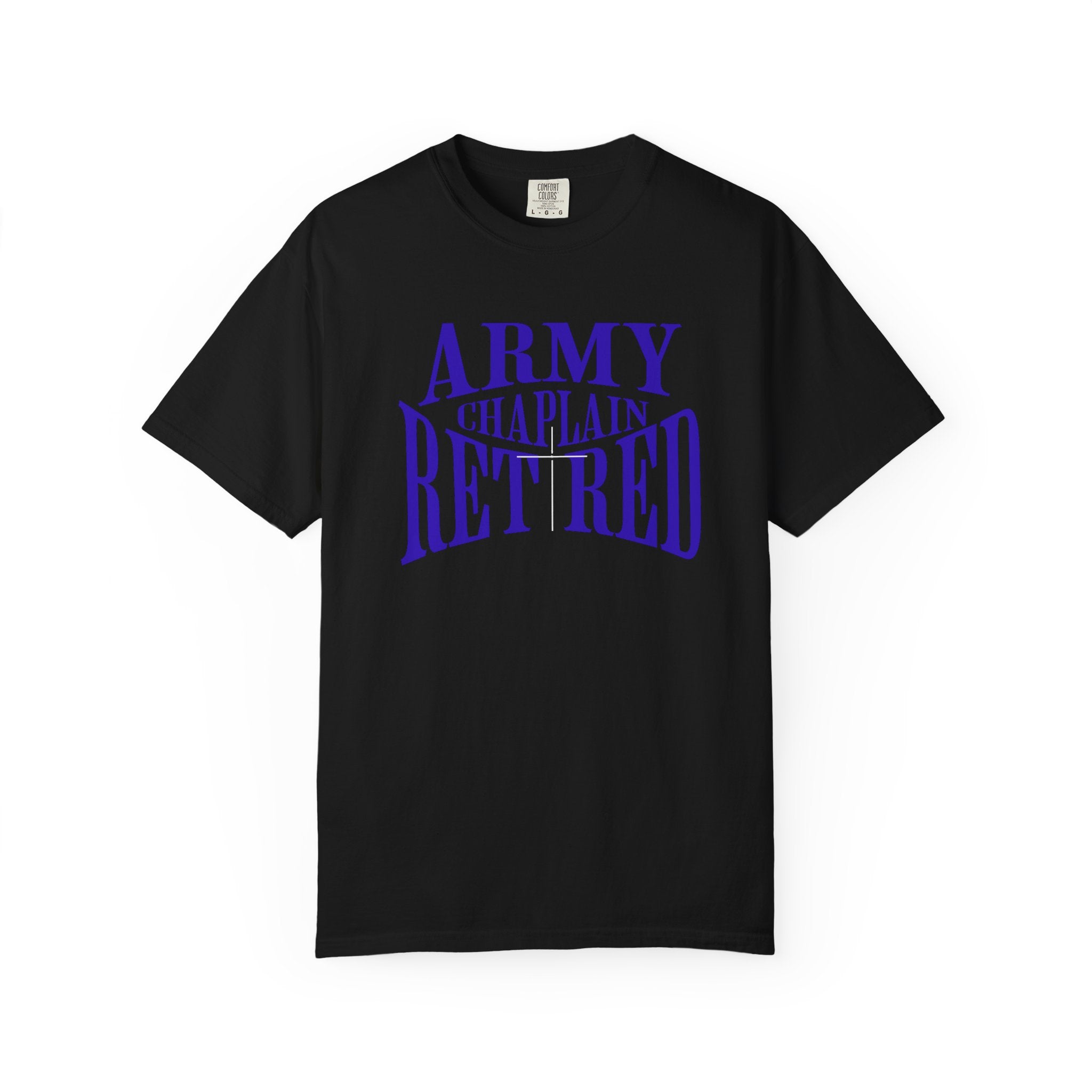 Army Chaplain Retired T-Shirt - Garment-Dyed Unisex Tee, Perfect for Veterans, Retirement Gift, Casual Style, Army Apparel