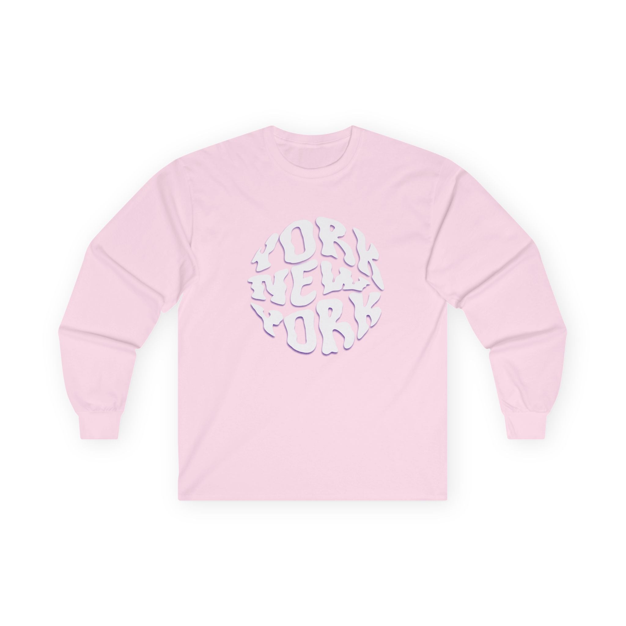 New York Long Sleeve Tee | Casual Summer Top, Gift for Beach Lovers, Vacation Souvenir, Unisex Tee, Summer Wear