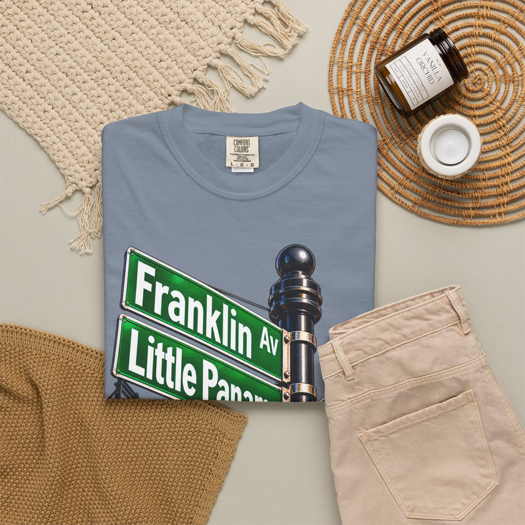 Brooklyn Street Sign T-Shirt — Franklin Ave & Bergen St Little Panama Graphic Tee