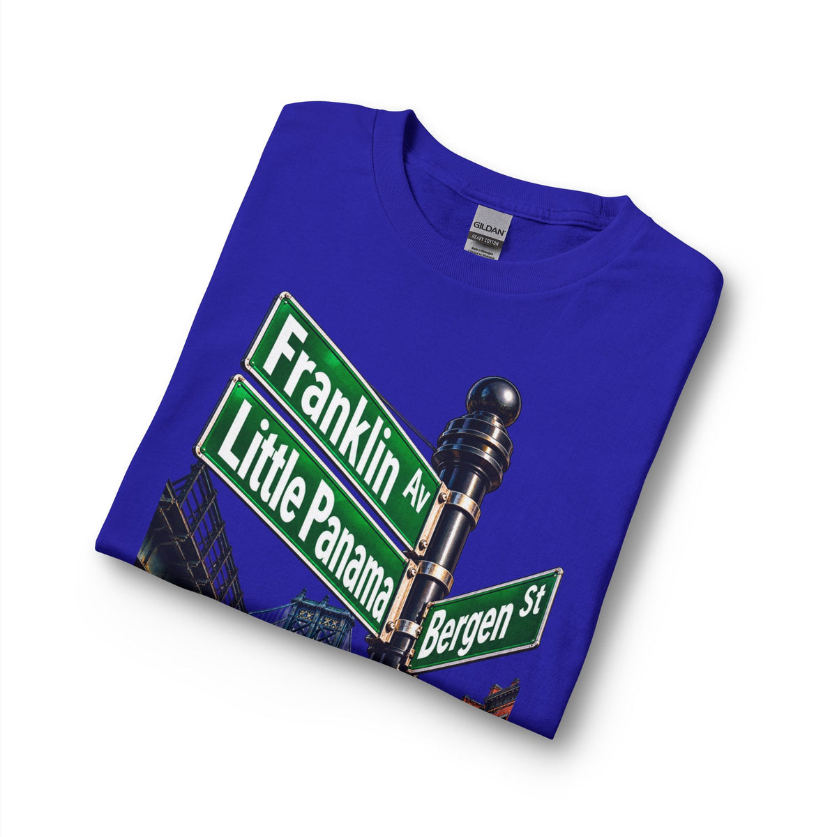 Brooklyn Street Sign Long Sleeve Tee — Franklin Ave Little Panama Bergen St Graphic