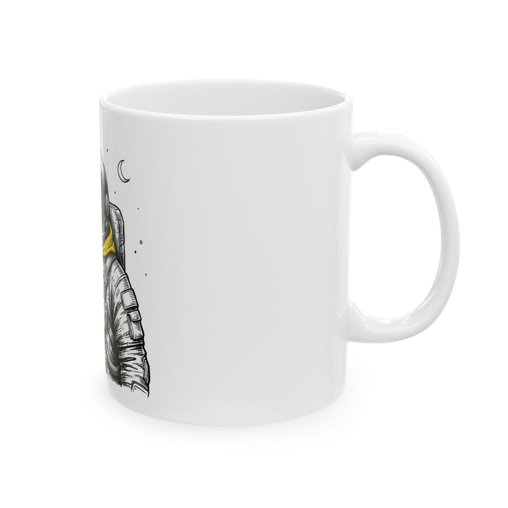 Astronaut Coffee Mug – 'On D Fly' Space Explorer Ceramic Mug (11oz & 15oz)